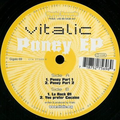 VITALIC - Poney EP