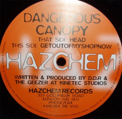 DANGEROUS CANOPY - Head / Getoutofmyshopnow