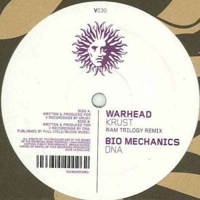 KRUST / DNA - Warhead (Ram Trilogy Remix) / Bio Mechanics