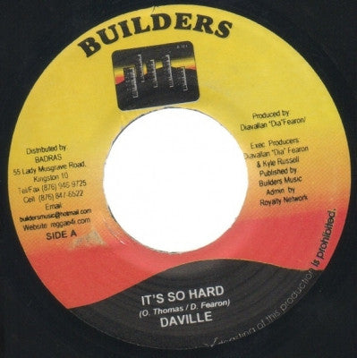 DAVILLE / CE'CILE - It's So Hard / Cobweb In A Bed