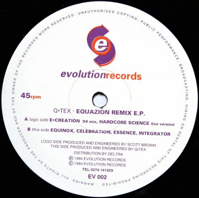Q-TEX - Equazion Remix E.P.