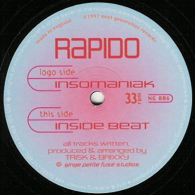 RAPIDO - Insomaniak / Inside Beat
