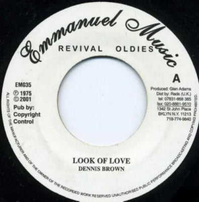 DENNIS BROWN - Look Of Love