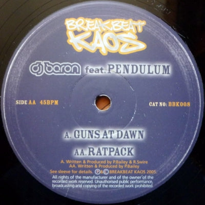 DJ BARON FEAT. PENDULUM - Guns At Dawn / Ratpack
