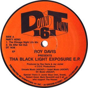 ROY DAVIS - Tha Black Light Exposure E.P.