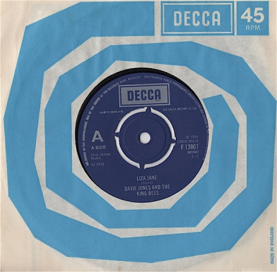 DAVIE JONES AND THE KING BEES - Liza Jane / Louie, Louie Go Home.