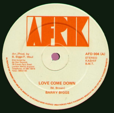 BARRY BIGGS - Love Come Down