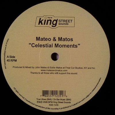MATEO & MATOS - Celestial Moments / The Keys