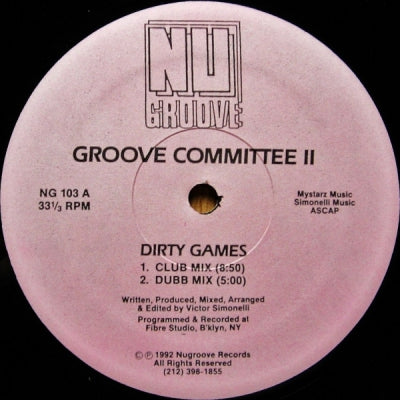 GROOVE COMMITTEE II - Dirty Games / Just Play The Music / I've Got To Feel It