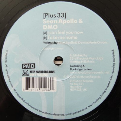 SEAN APOLLO & DMO - I Can Feel You Now / Take Me Home