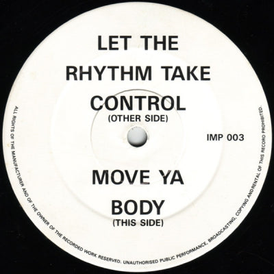 DJ SEDUCTION - Let The Rhythm Take Control / Move Ya Body