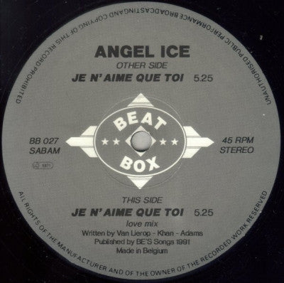 ANGEL ICE - Je N'aime Que Toi