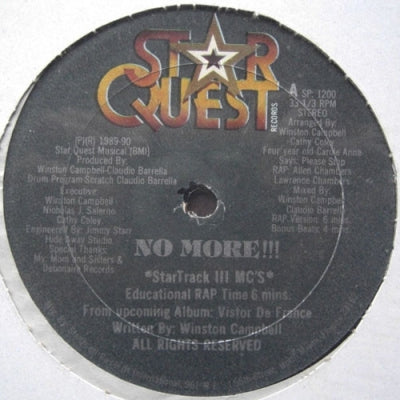 STAR TRACK III MC'S - No More!!! (Educational Rap)
