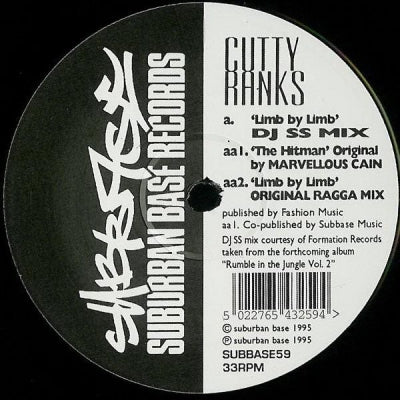 CUTTY RANKS / MARVELLOUS CAIN - Limb By Limb / The Hitman