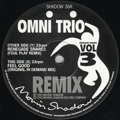 OMNI TRIO - Vol 3 - Renegade Snares