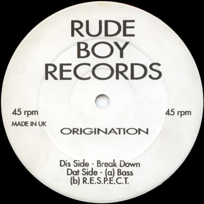 ORIGINATION - Break Down / Bass / R.E.S.P.E.C.T.