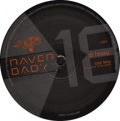 DJ HIXXY - Lost Boy (Creatures Of The Night) / Nothing