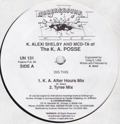 K ALEXI SHELBY & MCD-TA - Dig This