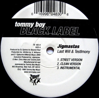 THE JIGMASTAS - Last Will & Testimony / Original