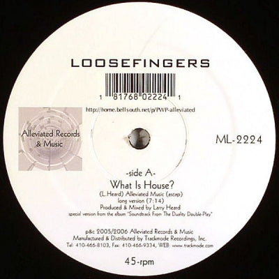 LOOSEFINGERS - What Is House? / Dreaming Of A Better Day