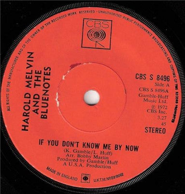 HAROLD MELVIN AND THE BLUENOTES - If You Don't Know Me By Now