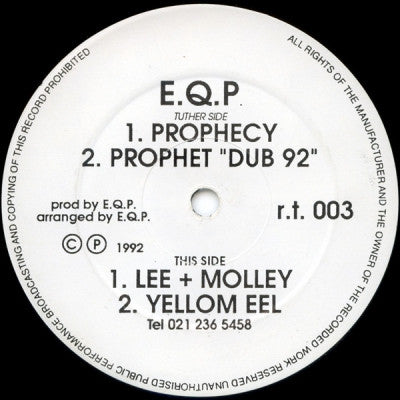 E.Q.P - Prophecy / Lee + Molley / Yellom Eel