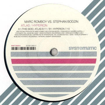 MARC ROMBOY VS. STEPHAN BODZIN - Atlas / Hyperion