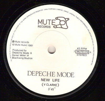 DEPECHE MODE - New Life / Shout