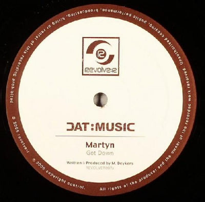 MARTYN - Get Down / Black Lies