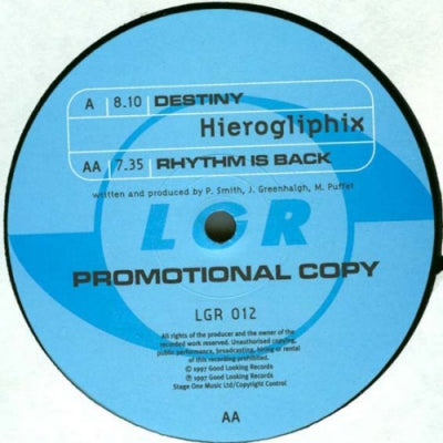 HIEROGLIPHIX - Destiny / Rhythm Is Back