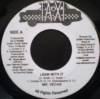 MR. VEGAS - Lean With It / Darker Shade Rhythm