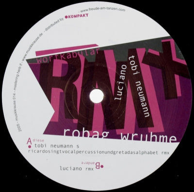 ROBAG WRUHME - Wortkabular (Remixes)