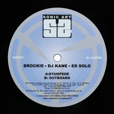 BROCKIE, DJ KANE & ED SOLO - Stampede / Outboard