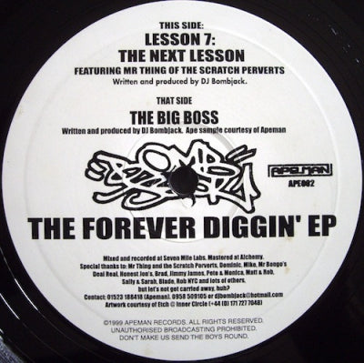 DJ BOMBJACK - Lesson 7 (The Next Lesson) featuring Mr. Thing / The Big Boss