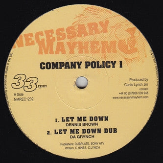 DENNIS BROWN / BRINSLEY FORDE / DA GRYNCH - Company Policy Ep
