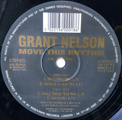 GRANT NELSON - Move This Rhythm