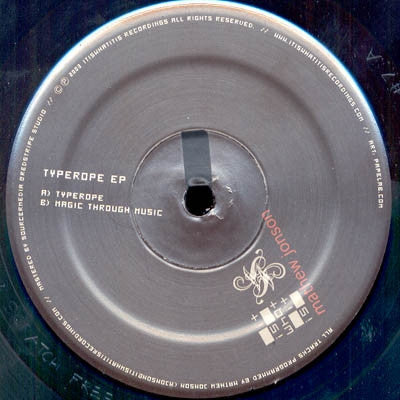 MATHEW JONSON - Typerope EP