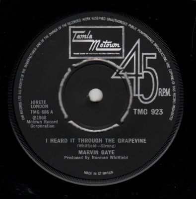 MARVIN GAYE - I Heard It Through The Grapevine.