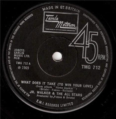 JR. WALKER & THE ALL STARS - What Does It Take (To Win Your Love) / Brainwasher