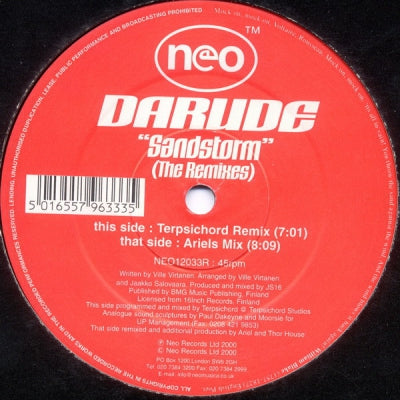 DARUDE - Sandstorm (The Remixes)
