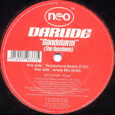 DARUDE - Sandstorm (The Remixes)