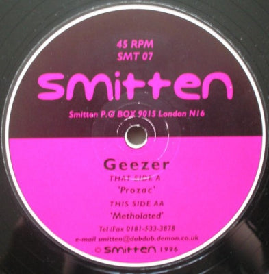 GEEZER - Prozac / Metholated