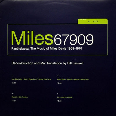 MILES DAVIS - Panthalassa: The Music Of Miles Davis 1969-1974 (Reconstruction And Mix By Bill Laswell).