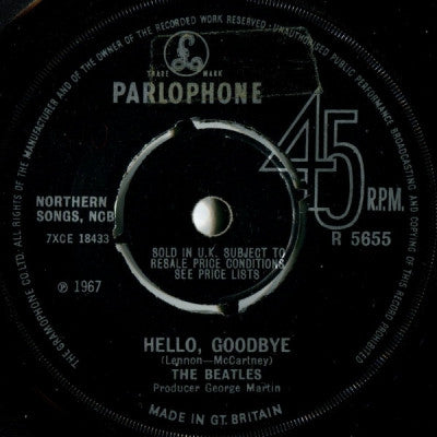 THE BEATLES - Hello, Goodbye / I Am The Walrus