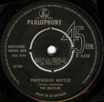 THE BEATLES - Paperback Writer / Rain