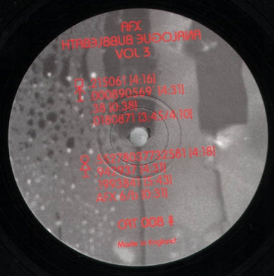 AFX - Analogue Bubblebath vol 3