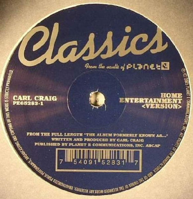 CARL CRAIG - Sparkle / Home Entertainment