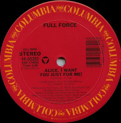 FULL FORCE - Alice, I Want You Just For Me