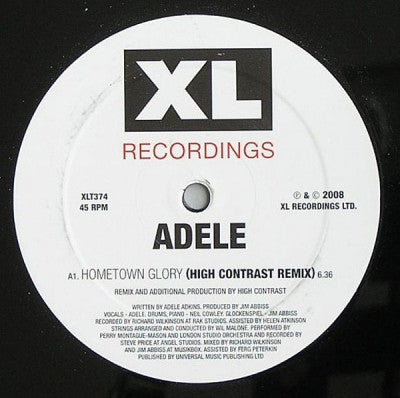 ADELE - Hometown Glory Remixes By High Contrast