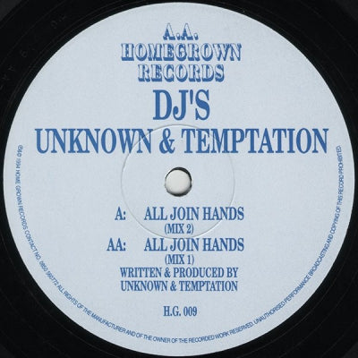 DJ'S UNKNOWN & TEMPTATION - All Join Hands